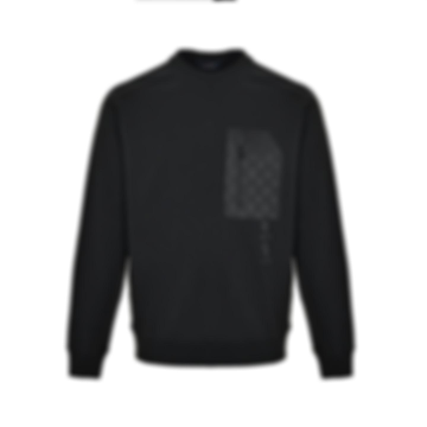 D-Ring Detail Monogram Sweatshirt - Black