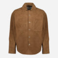 Leather Shirt Jacket