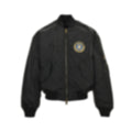 Crest-Patch Nylon Bomber Jacket | Black