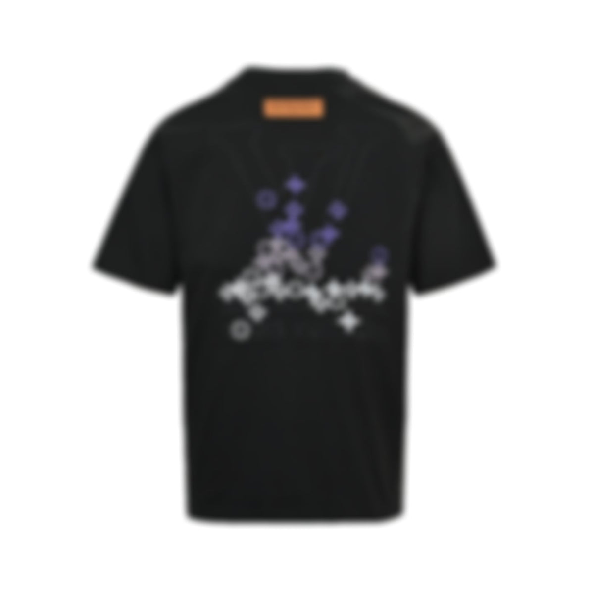 Gradient Embroidered Monogram T-Shirt | Black