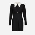 Mini Black Silk Dress