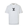 Stencil Monogram & Patch T-Shirt | White