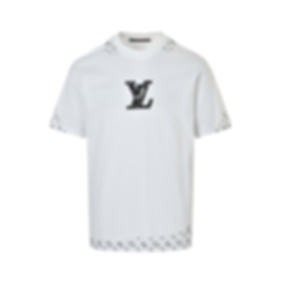 Stencil Monogram & Patch T-Shirt | White