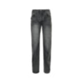 Horsebit Washed Denim Jeans