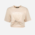 Safety Pin Crop T-Shirt