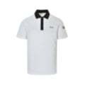 Two-Tone Piqué Polo - White/Black
