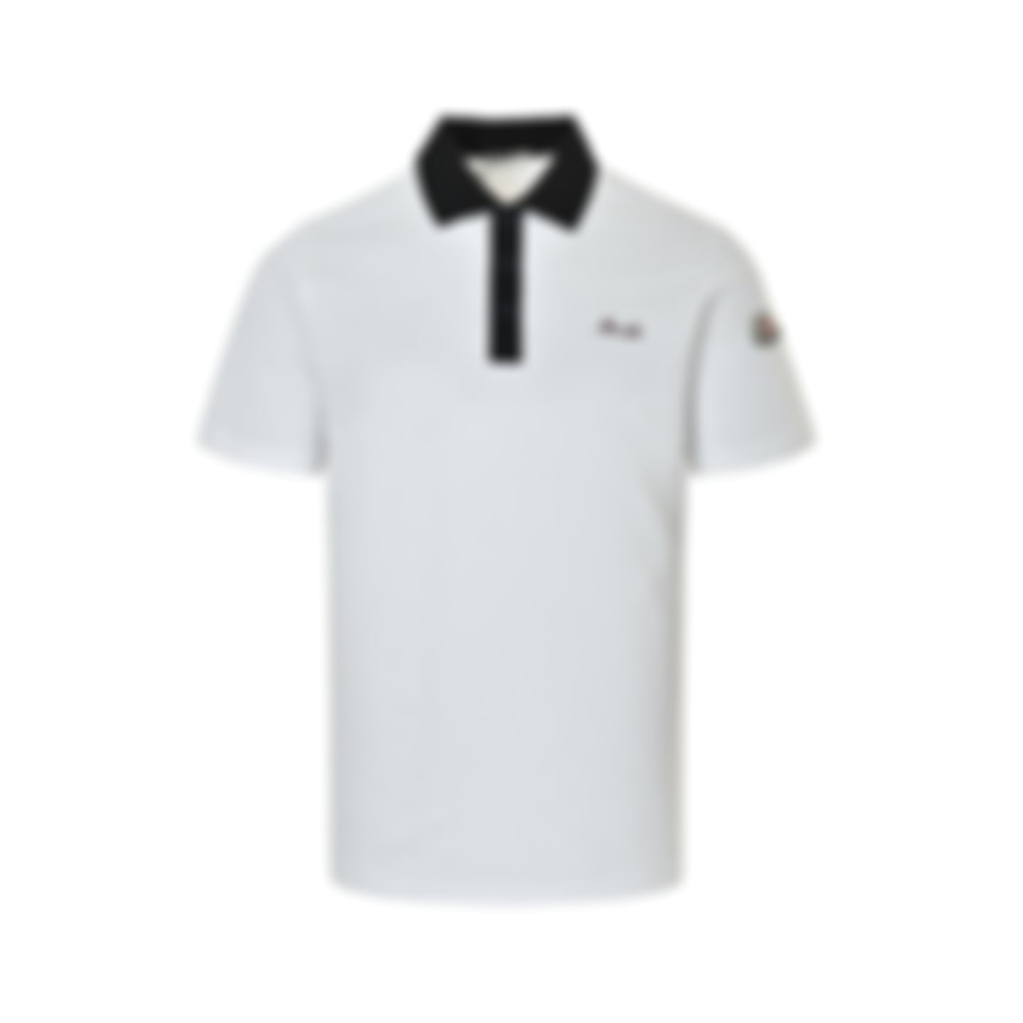 Two-Tone Piqué Polo - White/Black