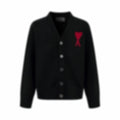 Oversized V-Neck Cardigan | Black