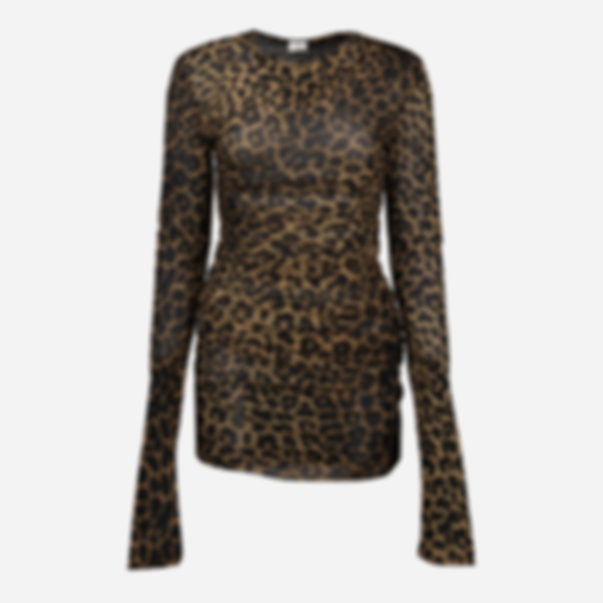 Leopard Tulle Short Dress