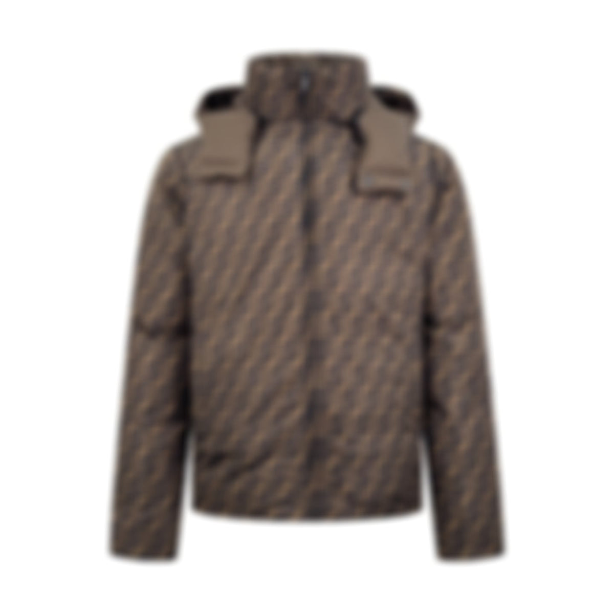 Reversible FF Monogram & Diagonal Stripe Puffer Jacket