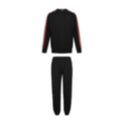 Check-Stripe Cotton Tracksuit
