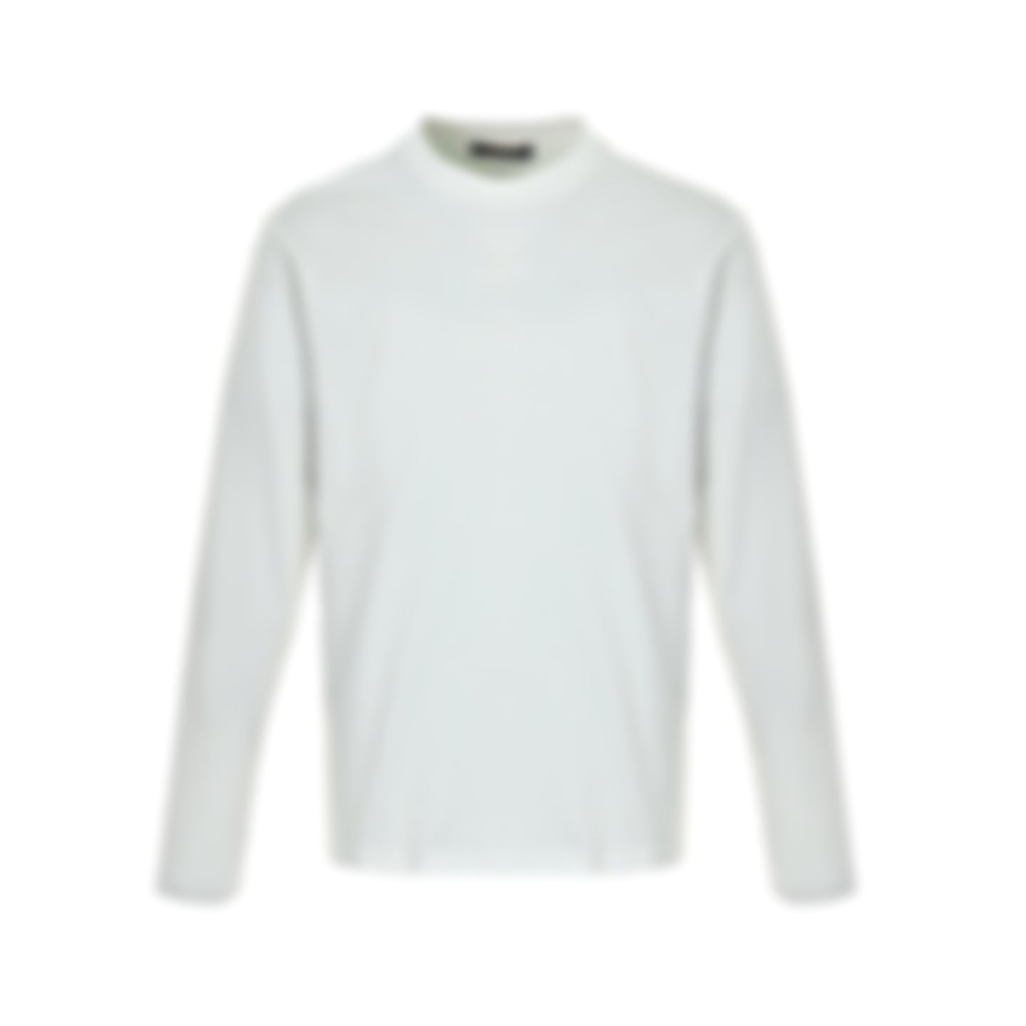 Embossed Logo Long-Sleeve T-Shirt - White