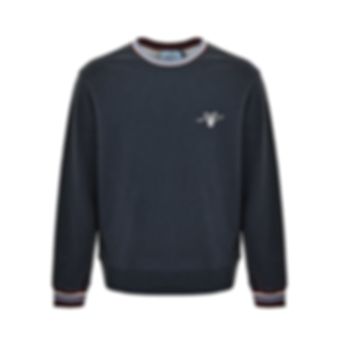 Heritage Crest Striped-Trim Sweatshirt