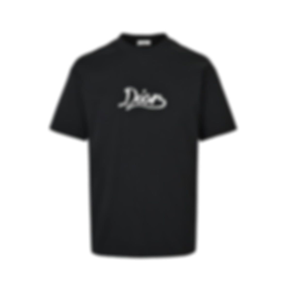 Embroidered Script Logo T-Shirt | Black