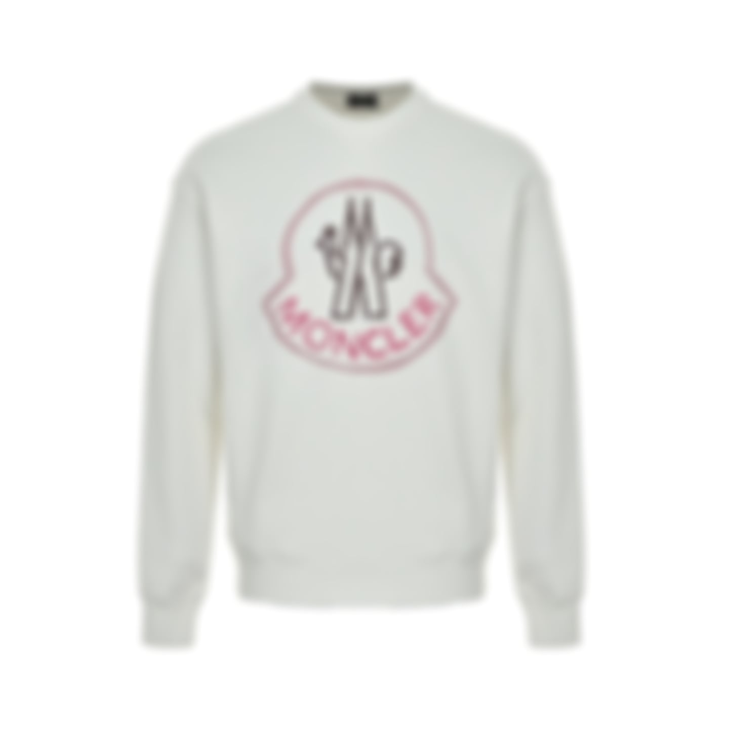 Sketch Logo Cotton Jersey Crewneck | White
