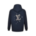 Embroidered Sailboat Logo Hoodie - Navy Blue