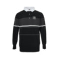 Monogram Band Long-Sleeve Rugby Polo | Black