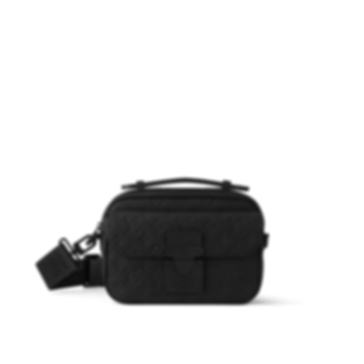 S-Lock Messenger Taurillon Monogram | Triple Black