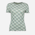 Checked Stretch Top