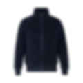 Monogram Fleece Zip-Up Jacket | Navy