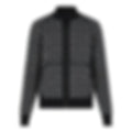 Monogram Jacquard Zip-Up Jacket | Black