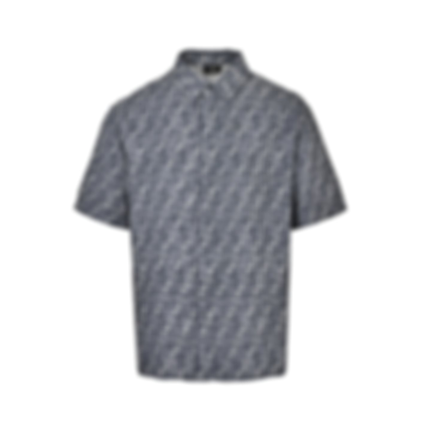 Trompe L'Oeil FF Logo Shirt | Navy Blue & Grey