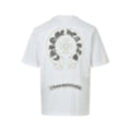 Frayed Appliqué Horseshoe T-Shirt | White