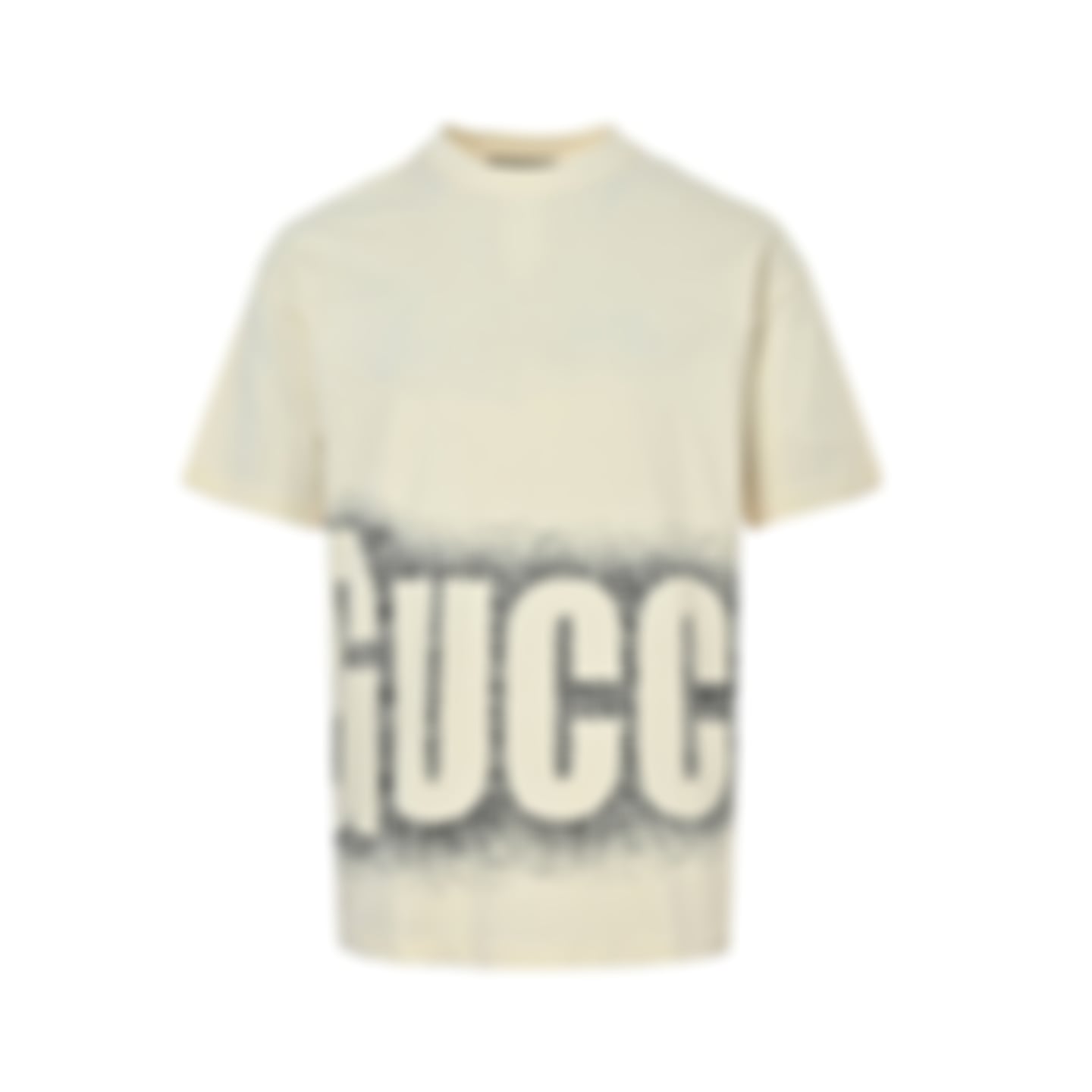Wraparound Spray Logo T-Shirt | Cream