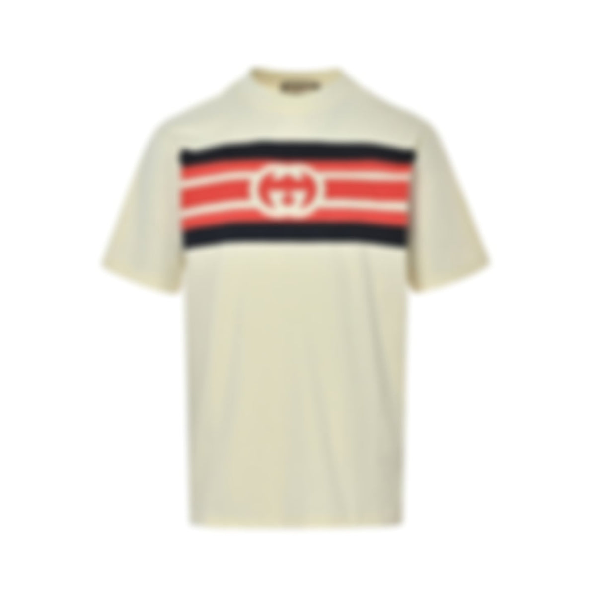 Interlocking G Stripe T-Shirt - Cream