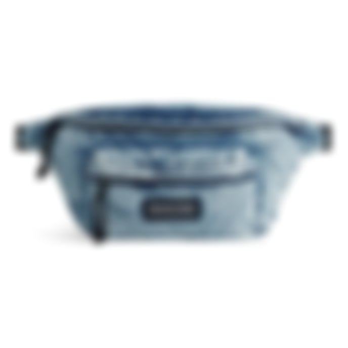 Padded Denim Belt Bag