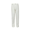 Straight-Leg Denim Jeans - White