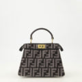 Peekabbo Nano Bag in FF Denim