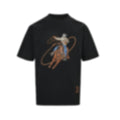 Embroidered Cowboy T-Shirt - Black