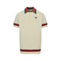 Web Stripe Ribbed Knit Polo