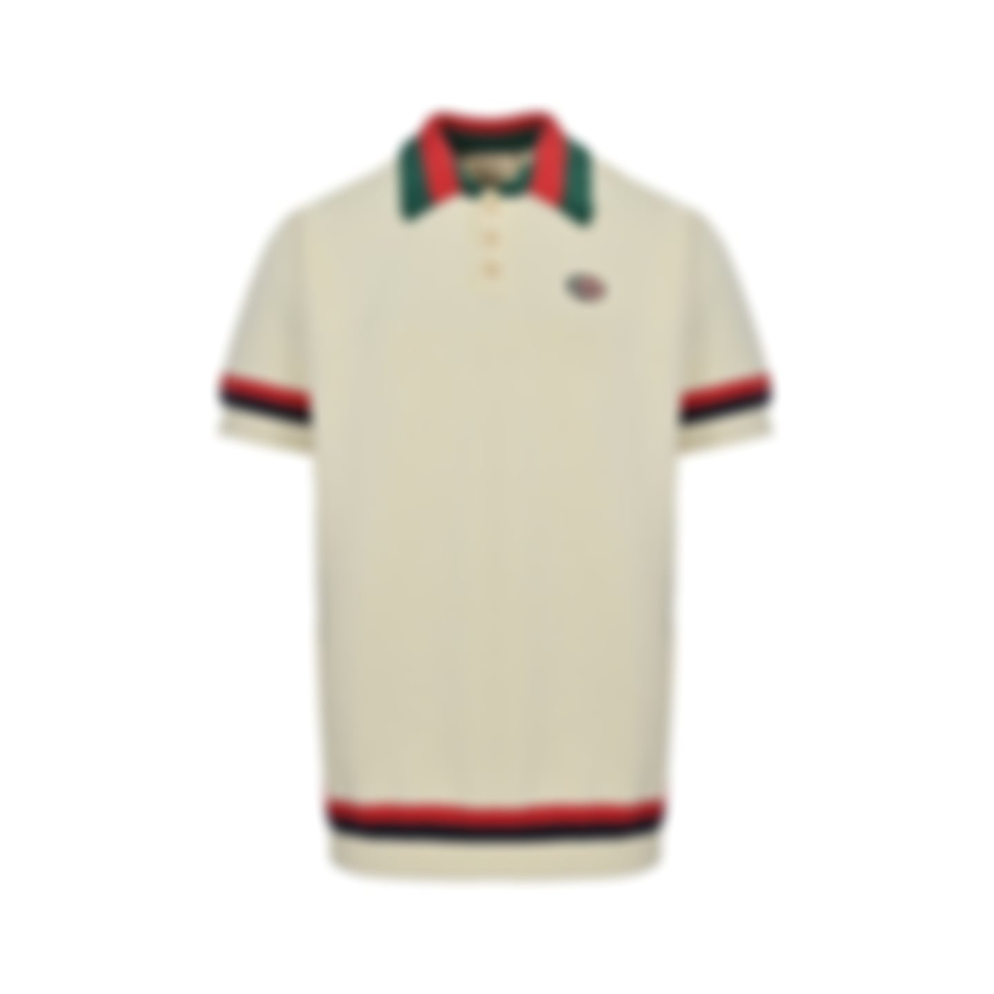 Web Stripe Ribbed Knit Polo