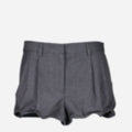 Gray Satin Shorts