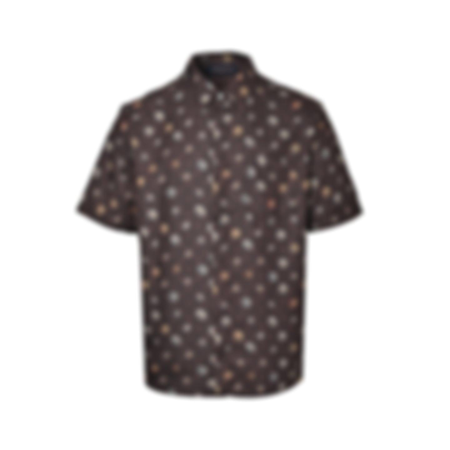 Botanical Monogram Short-Sleeve Shirt - Brown