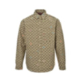 Colorful GG Embroidery Canvas Jacquard Overshirt | Beige