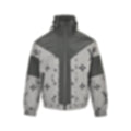 Oversized Monogram Color-Block Track Jacket