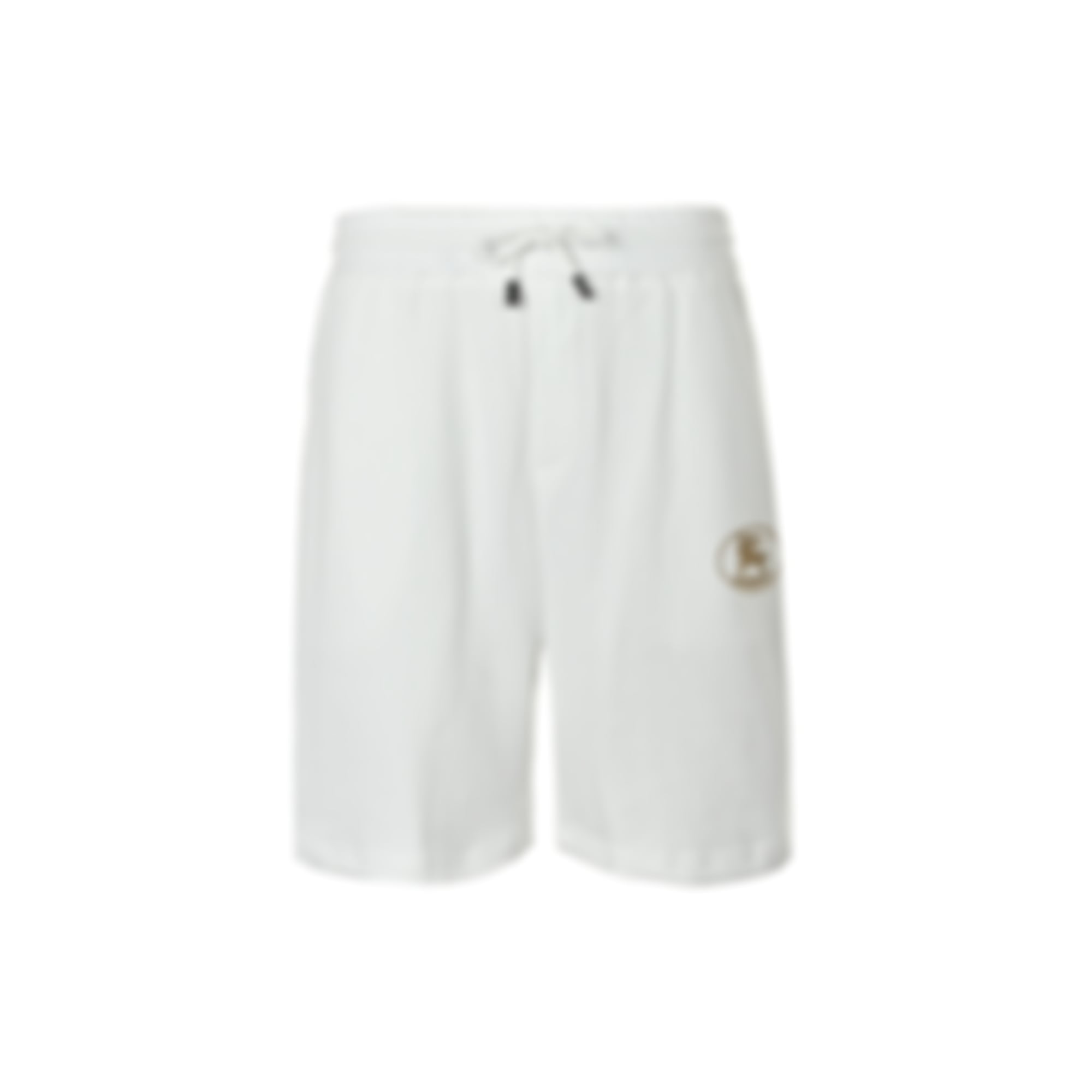 Embroidered Equestrian Knight Shorts | White