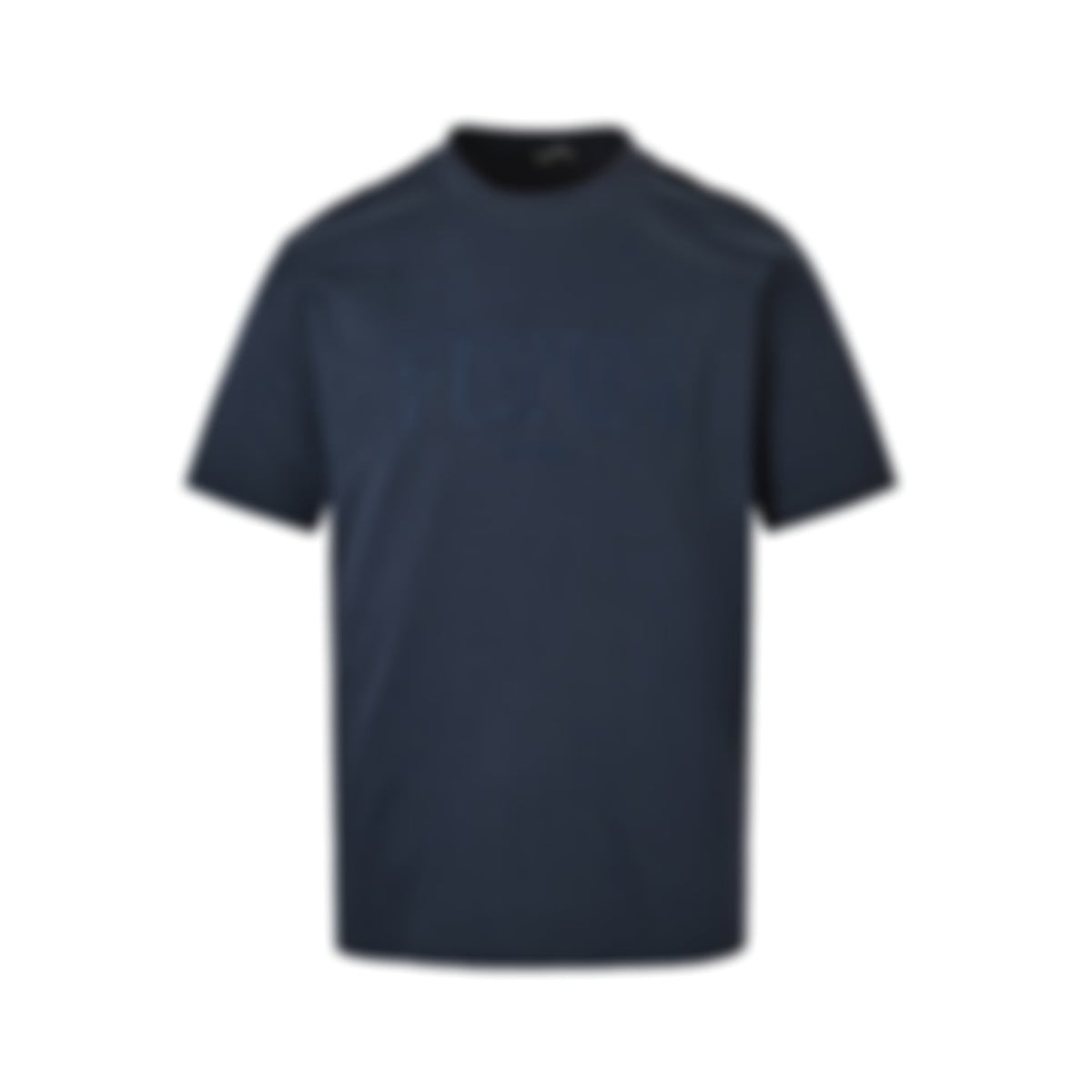 Minimalist Embroidered T-Shirt - Navy
