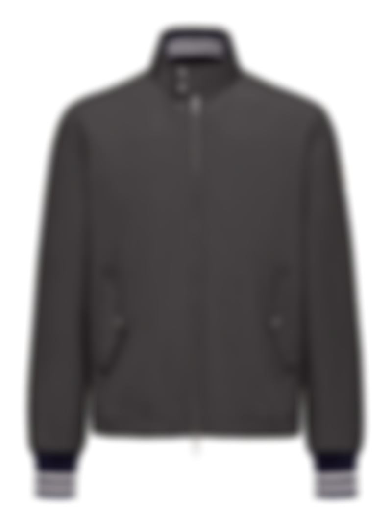 Reversible Padded Bomber Jacket | Dark Grey & Navy