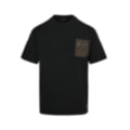 FF Monogram Zip Pocket Cotton T-Shirt