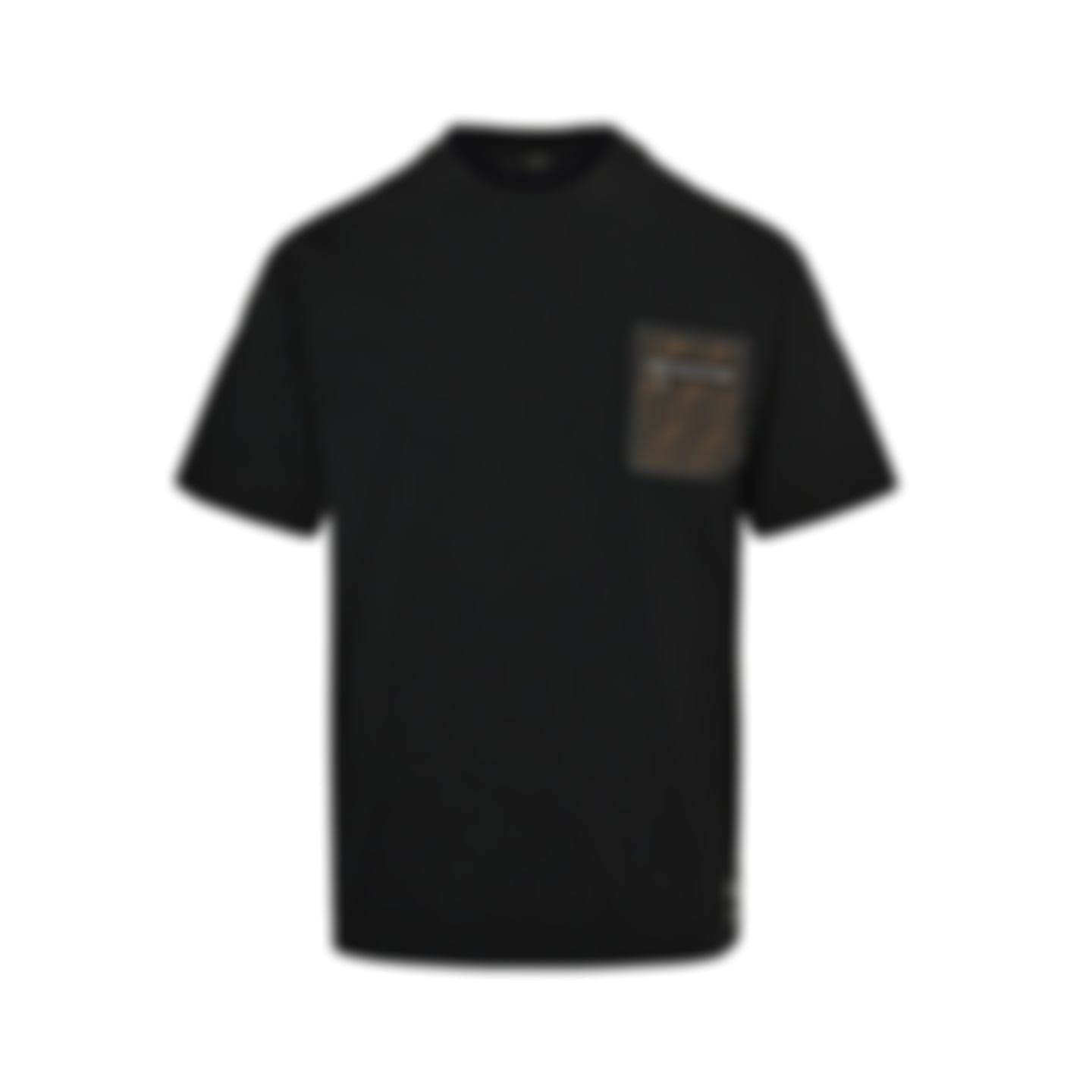 FF Monogram Zip Pocket Cotton T-Shirt