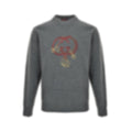 Interlocking G Equestrian Embroidery Cotton Sweater