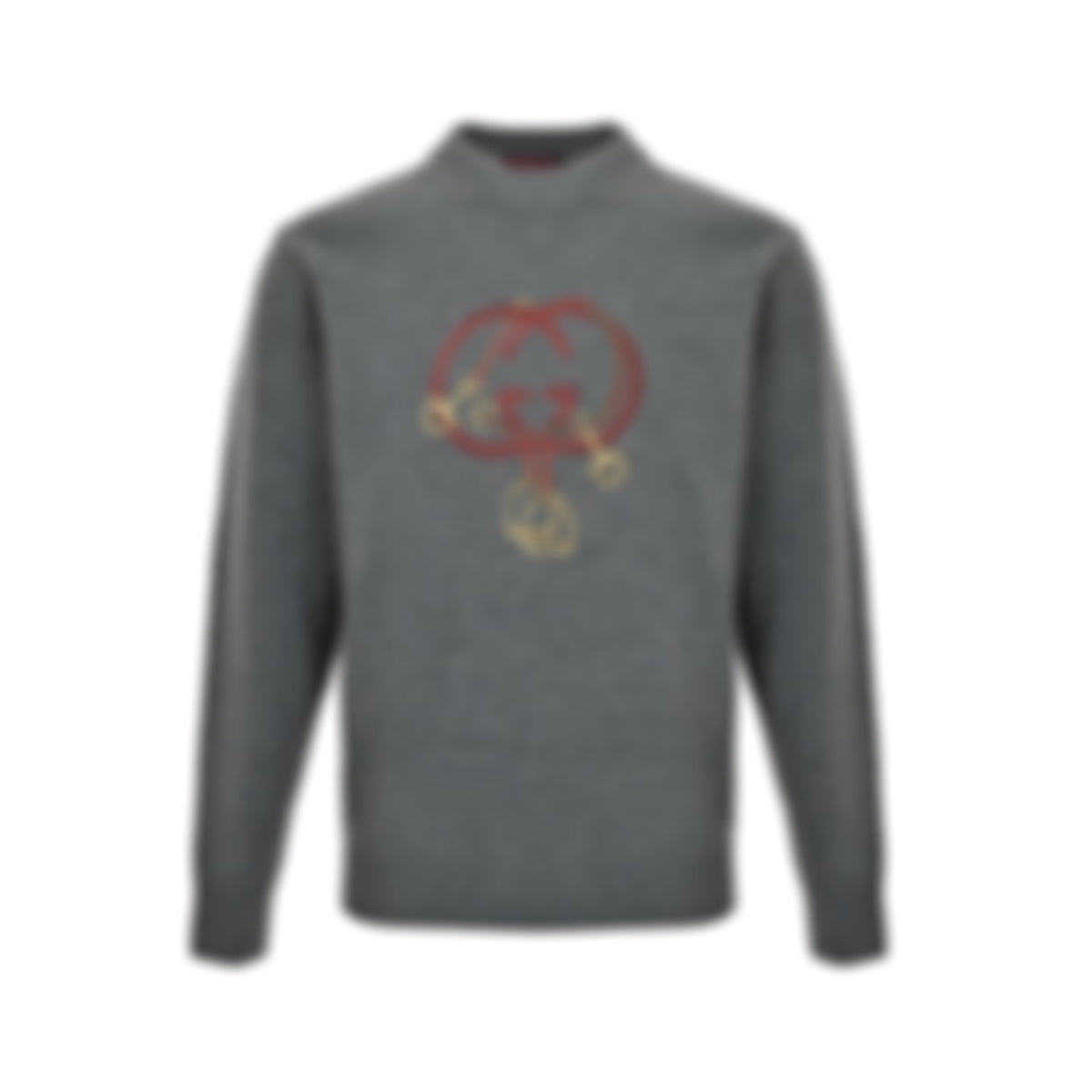 Interlocking G Equestrian Embroidery Cotton Sweater