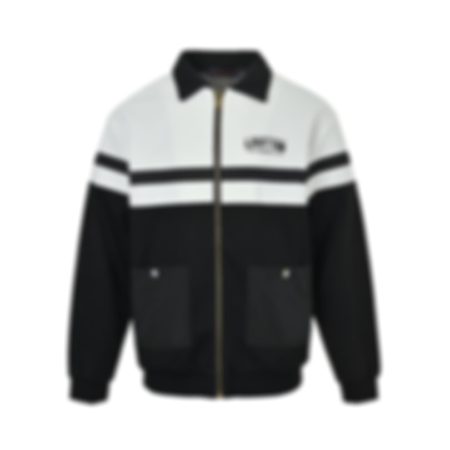 Mesh Zip Jacket | Black & White