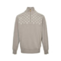 Monogram Jacquard Half-Zip Sweater