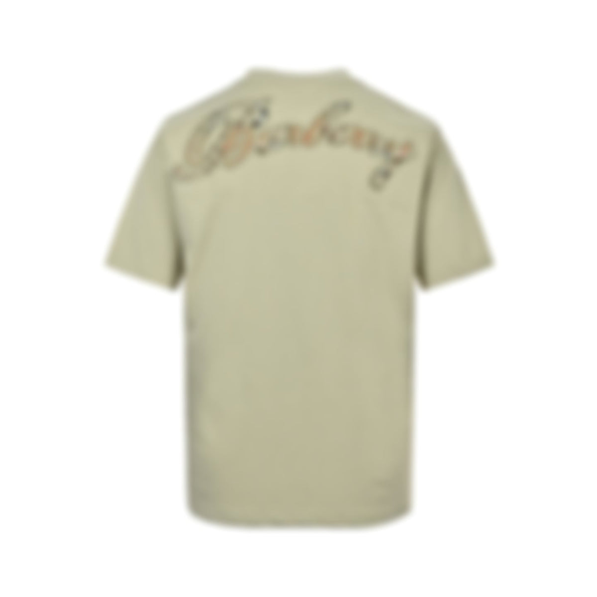 Check Script T-Shirt - Khaki