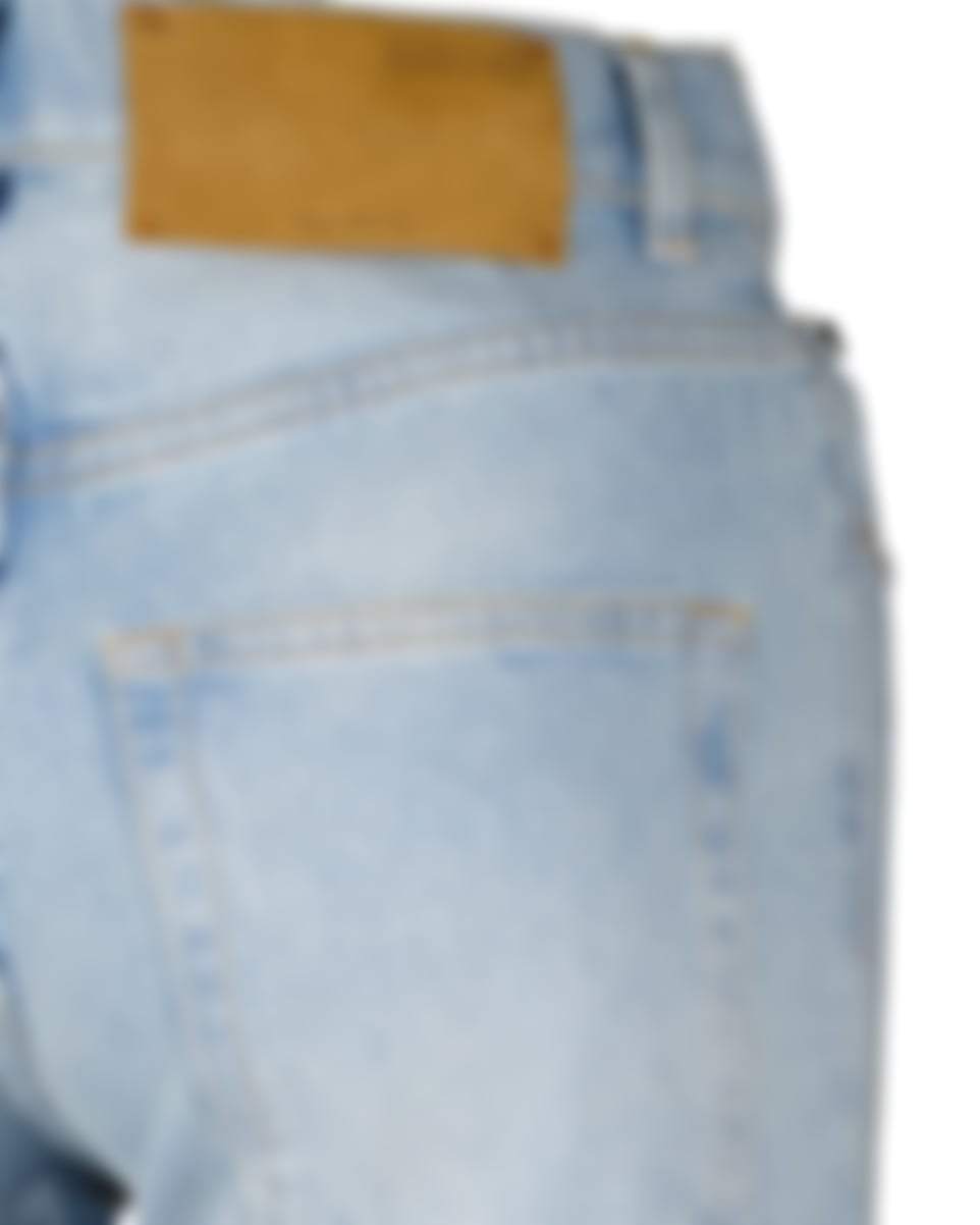 Faded Denim Pants